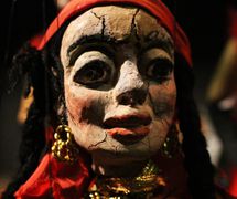 Gitane, une marionnette à fils par Odila Cardoso de Sena, Teatro Infantil de Marionetes (TIM). Photo: Carlos Mezeck de Sena