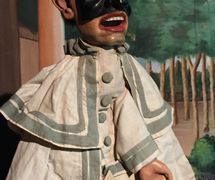 Brighella, un <em>burattino</em> (títere de guante) del final del siglo XIX de Emilio Zago (1852-1929, Venecia, Italia). Chris and Stephen Carter Collection, Northwest Puppet Center. Foto: Dmitri Carter