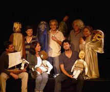 Les <em>c</em>omédiens de <em>Odisea</em> du Moderno Teatro de Muñe<em>c</em>os (MTM), San José, Costa Ri<em>c</em>a. Photo réproduite avec l'aimable autorisation de Teatro Moderno de Muñecos