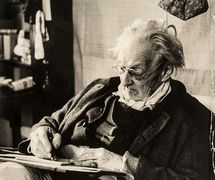 Edward Gordon Craig in 1950, aged 78. Photo courtesy of The National Puppetry Archive