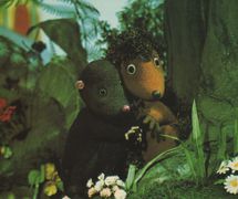 <em>Mo and Hedge</em> (1970s), a BBC television production created by Playboard Puppets. Photo courtesy of Ian Allen, Playboard Puppets