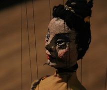 Lolo la funambulista, títere de hilos por Odila Cardoso de Sena, Teatro Infantil de Marionetes (TIM). Foto: Carlos Mezeck de Sena 