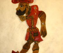 <em>Karagöz</em> (c.1900-1930), principal character of traditional Turkish shadow theatre, karagöz. Collection: Patterson Museum, Claremont, California, United States. Photo: Carol Gil
