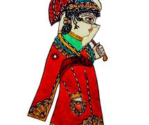 Zenne, un personaje femenino del teatro de sombras turco, karagöz. Fotografía cortesía de UNIMA Turkey (UNIMA Turkiye)