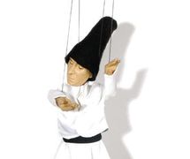 A Whirling Dervish string puppet by Turkish puppeteer, Vural Arisoy. Photo courtesy of UNIMA Turkey (UNIMA Turkiye)
